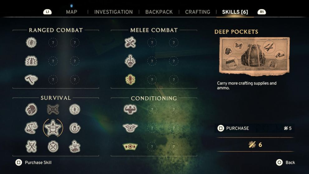 skill tree menus